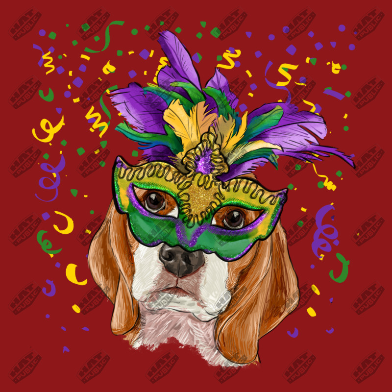 Mardi Gras  Mask Beagle Foam Trucker Hat by RanaPortraitStore | HatPublic