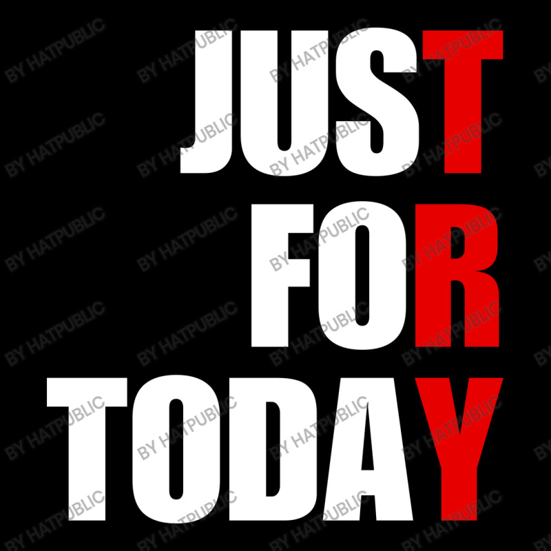 Just For Today Try – Motivational Positive Quote Visor hat by LilyArtShop | HatPublic