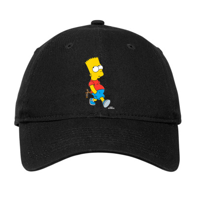 The Simpsons Bart Simpson With Slingshot Adjustable Cap By Artmosaic
