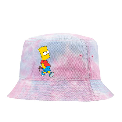 The Simpsons Bart Simpson With Slingshot Tie Dyed Bucket Hat By
