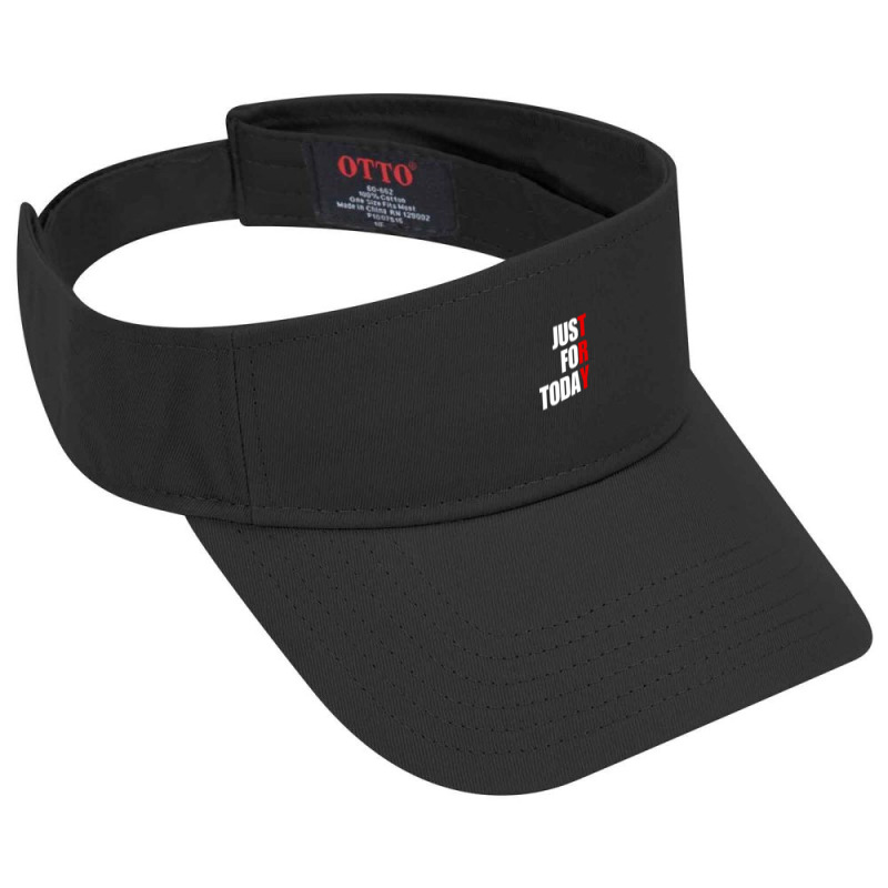 Just For Today Try – Motivational Positive Quote Visor hat by LilyArtShop | HatPublic
